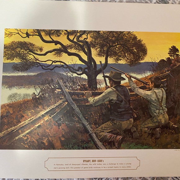 Remington Arms 150th anniversary prints. Circa 1966. In good Vintage condition. - Picture 3 of 11